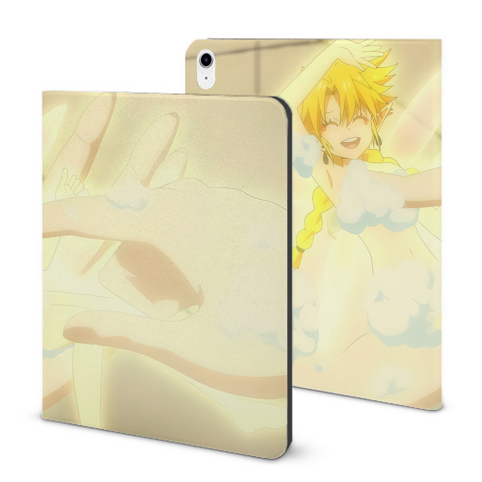 （画像用） 転スラ Regarding Reincarnated to Slime IPad ケース ブック型 PUレザー TPU 耐衝撃 軽量 薄型 ペン収納なし 全面保護 IPad 各モデル対応